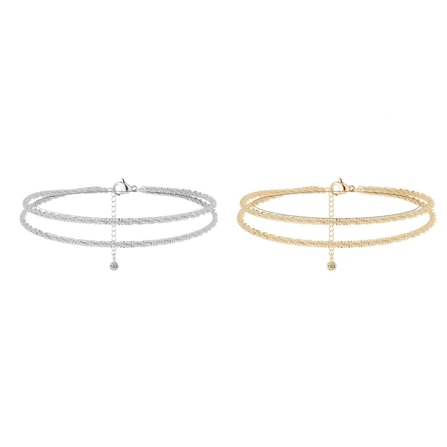 šš„CZTICLEĀ® Dainty Layered Anklet For Women
