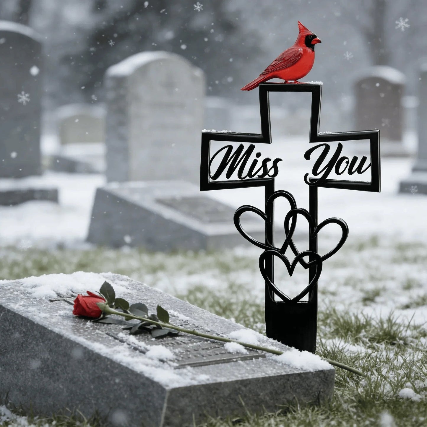 🐦REBYIPO® LAST DAY 50% OFF -💖Metal Cemetery Memorial Plaque for Remembrance✝️