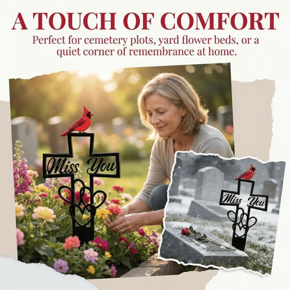 🐦REBYIPO® LAST DAY 50% OFF -💖Metal Cemetery Memorial Plaque for Remembrance✝️