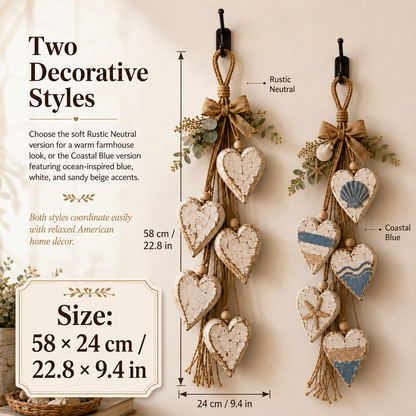 🤎 IEY® Hanging Heart Wall Decor - A Heartwarming Gift for Every Home