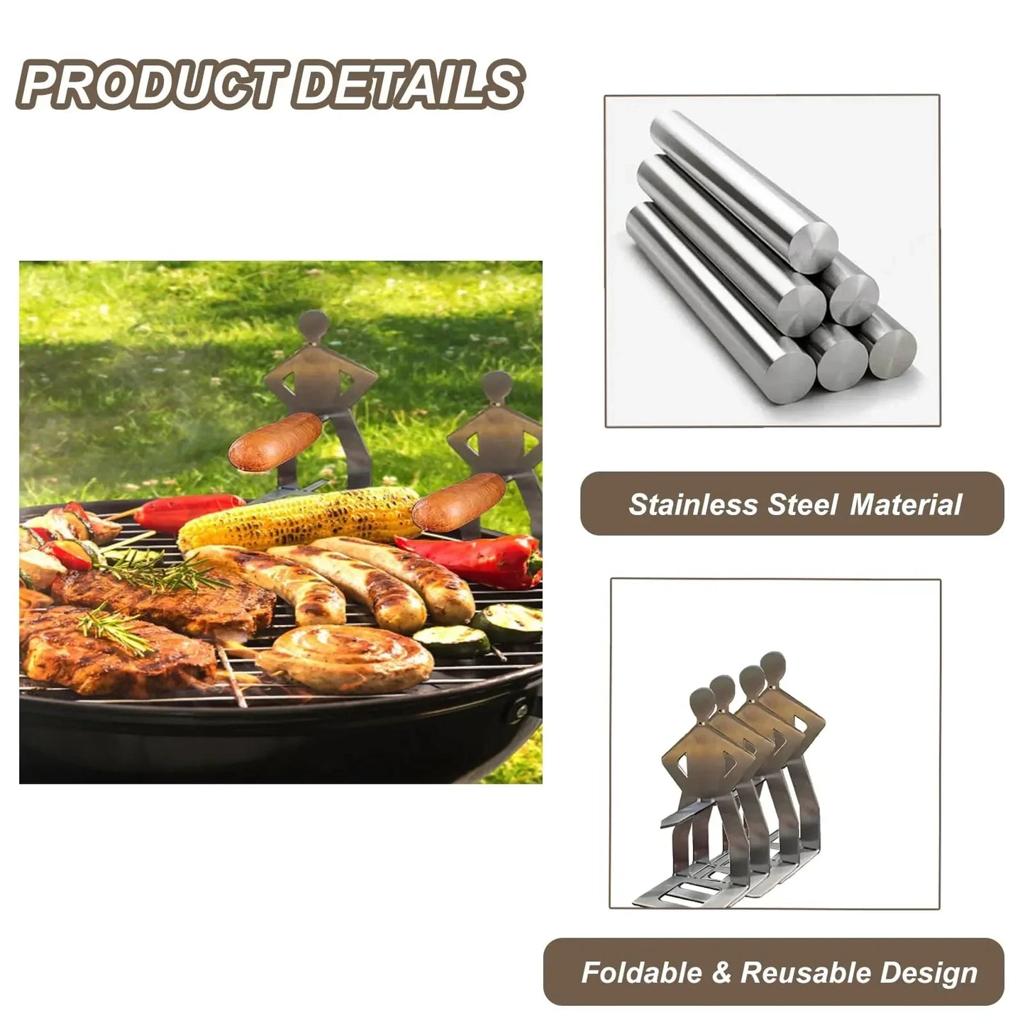 🔥Hot Sale 50% off - 🍖 Funny Sausage Holder - Grill Perfection, Every Time!🍻