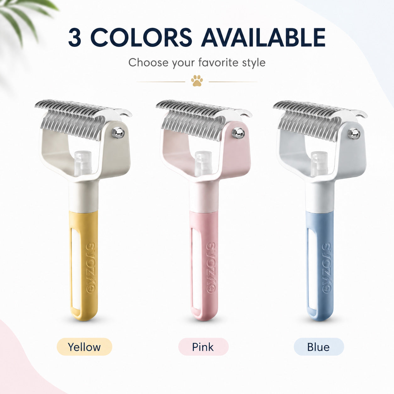 👉 SVOZK® Double-Sided Smart Pet Grooming Brush – 🐾 Hurtless Shedding & Dematting Undercoat Rake for Dogs and Cats