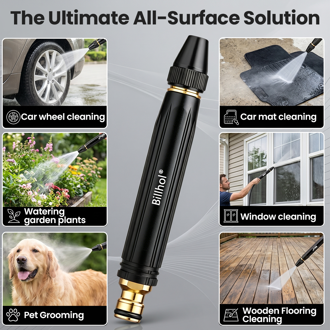 🦤Last Day! Lowest Price — Only £5.4!丨Billhol® 🏆Home high-pressure car wash water gun , a must-have for watering plants and vegetables, and car washing.👍💦