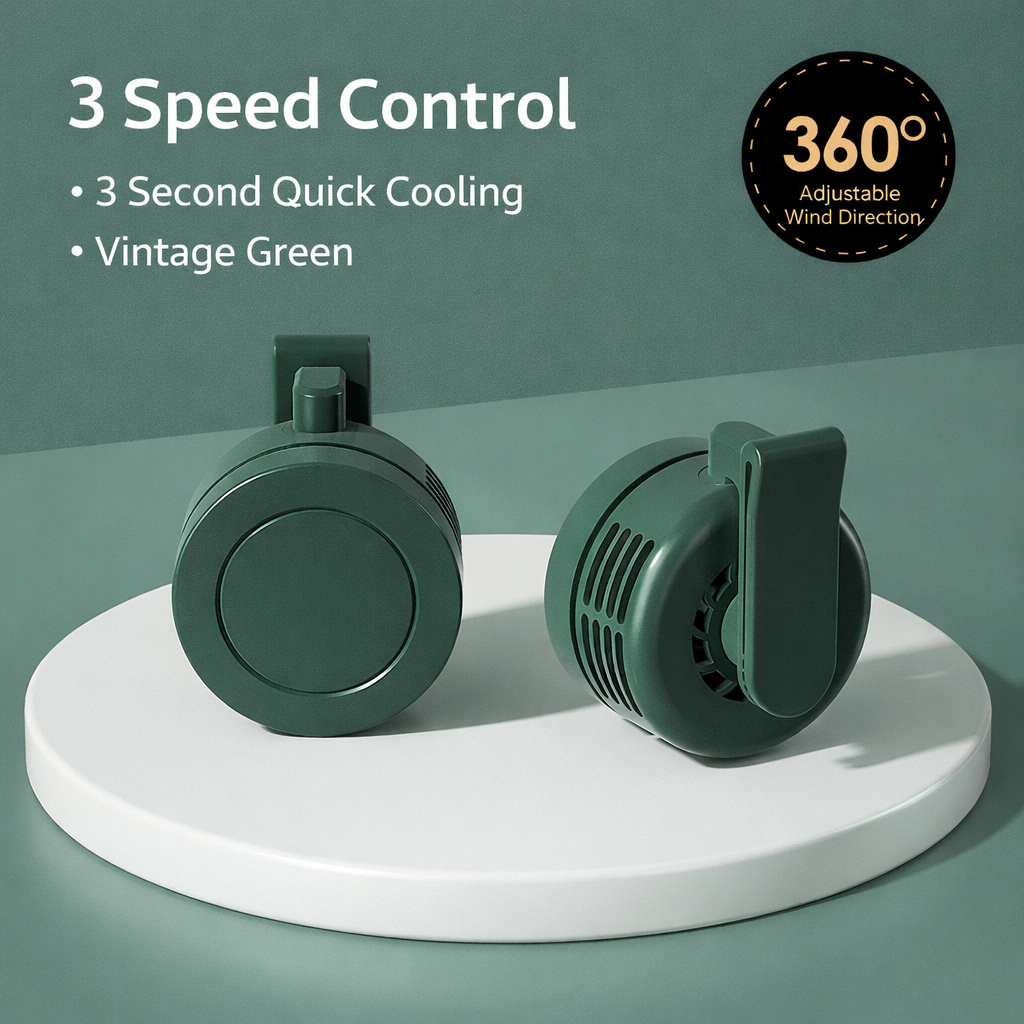 ✨✨Portable Silent Mini Bladeless Clip-on Fan🔥🔥