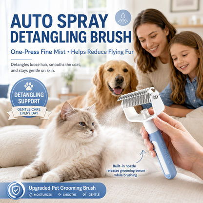 👉 SVOZK® Double-Sided Smart Pet Grooming Brush – 🐾 Hurtless Shedding & Dematting Undercoat Rake for Dogs and Cats