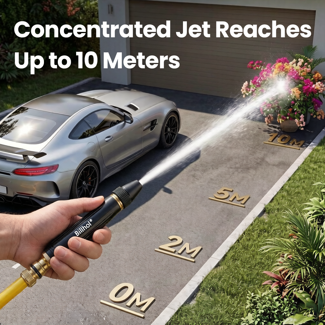 🛒50% Off — Last Day丨Billhol® 🏆Home high-pressure car wash water gun , a must-have for watering plants and vegetables, and car washing.👍💦