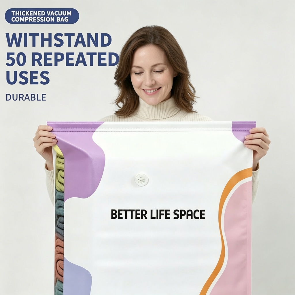 Space Saver Deal: 🧳📦✨ Last day: 78% off | FREE SVOZK® No-Pump 3D Vacuum Storage Bags