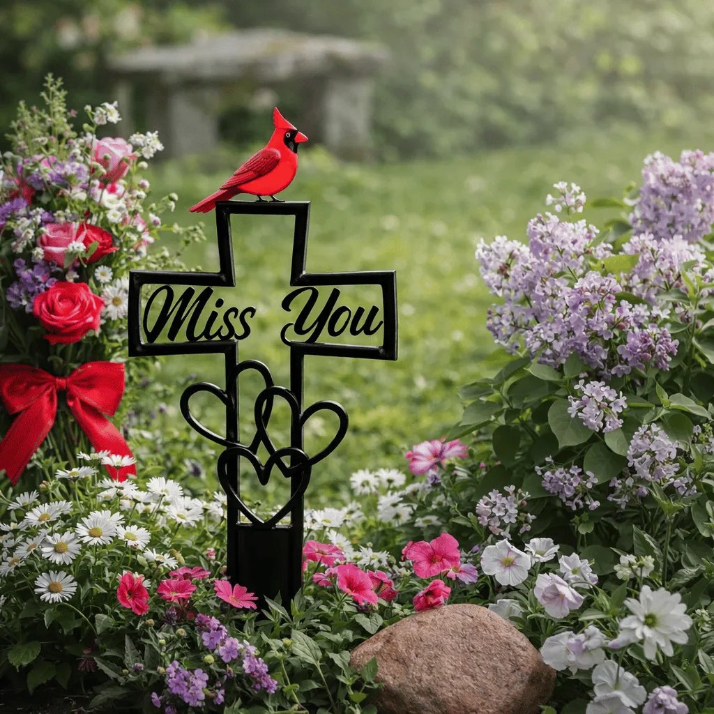 🐦REBYIPO® LAST DAY 50% OFF -💖Metal Cemetery Memorial Plaque for Remembrance✝️