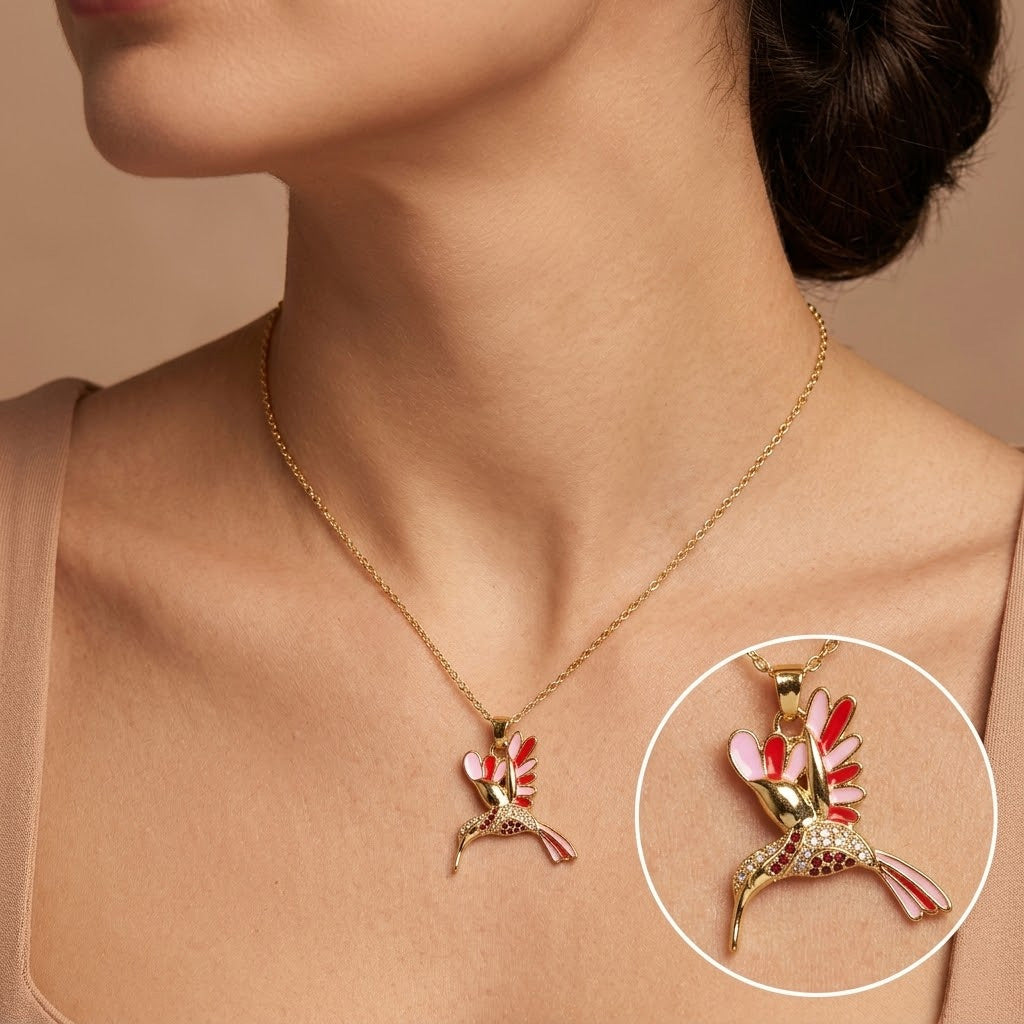 🔥 Final Day: 50% OFF!! | CZTICLE® 🦜 2026 All-New Upgrade 💥 Exquisite Diamond-Embellished Sunbird Necklace