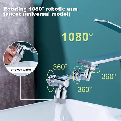 🔥Last Day Promotion 49% OFF🔥🔥Rotating 1080° robotic arm faucet (universal model)--👩‍👩‍👧‍👧The direction and water flow rate can be freely adjusted