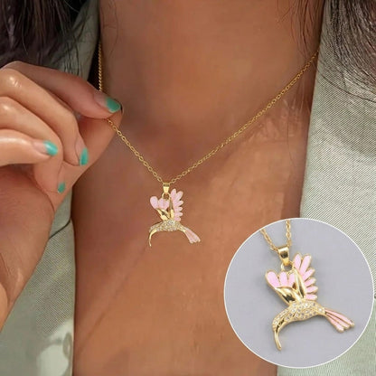 🔥 Final Day: 50% OFF!! | CZTICLE® 🦜 2026 All-New Upgrade 💥 Exquisite Diamond-Embellished Sunbird Necklace