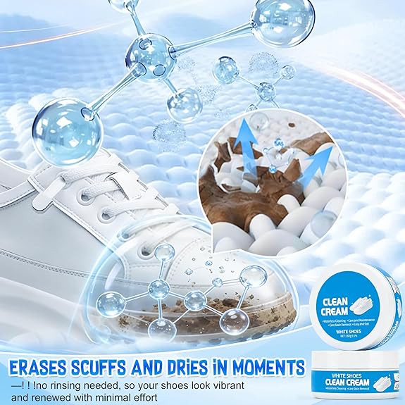 🔥🔥HEATWOLF® Multifunctional White Shoe Cleaning Paste (Built-in Sponge) — No-Rinse Formula✨✨