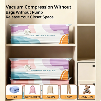 Space Saver Deal: 🧳📦✨ Last day: 78% off | FREE SVOZK® No-Pump 3D Vacuum Storage Bags