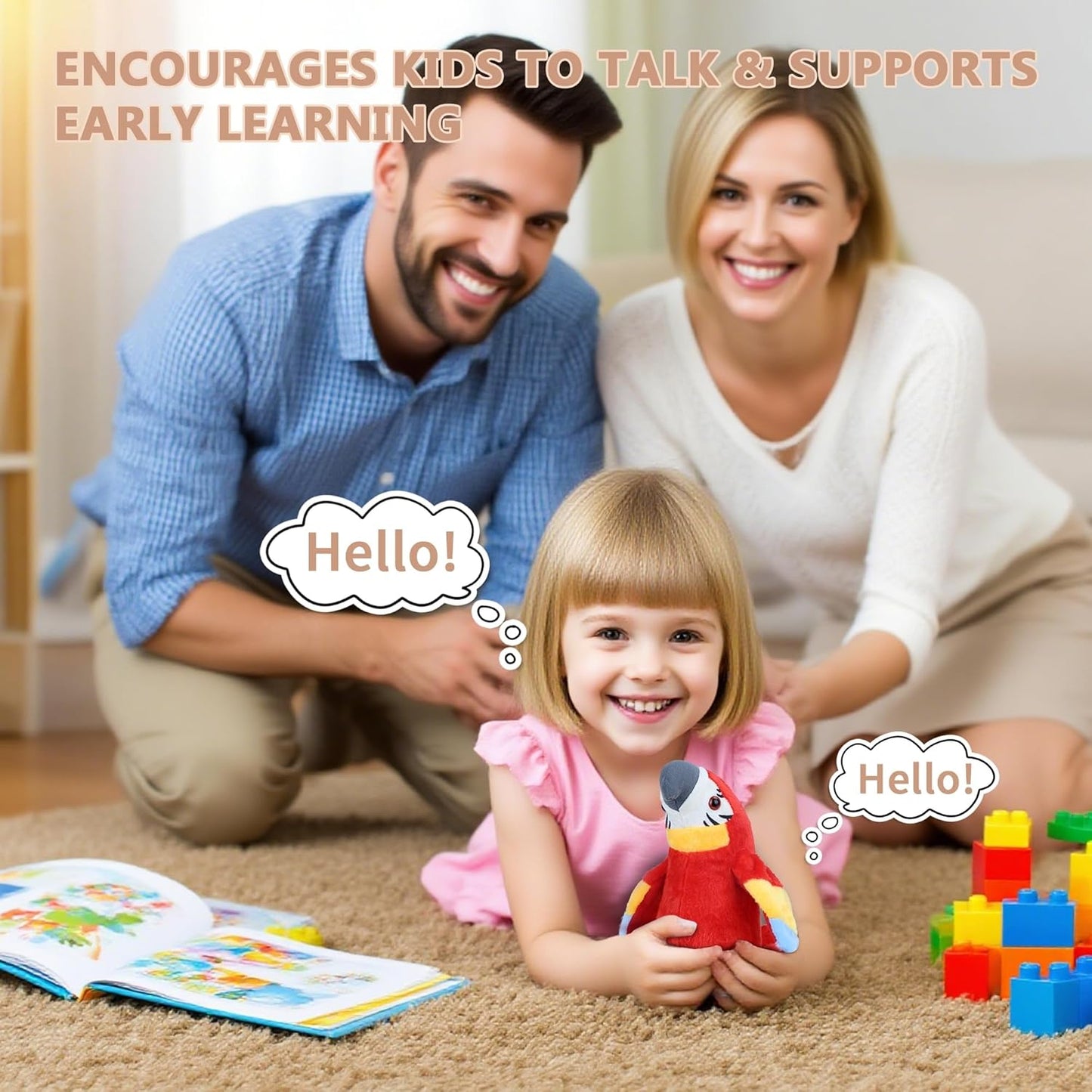 🦜 REBYIPO® The Talking Parrot Toy—The Perfect Companion for Children🎁🎁