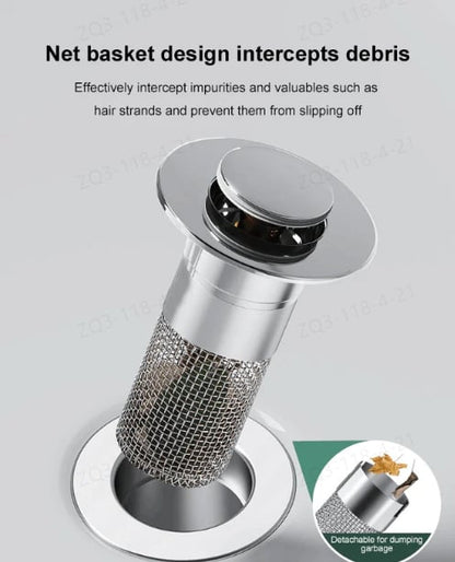 🔥Last Day Promotion 59% OFF🔥Stainless Steel Floor Drain Filter 丨❤️❤️Catches hair and debris to prevent clogs.