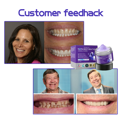 GarageLine® Teeth Restoration Mineral Powder🦷(Suitable for cavities, tooth sensitivity, gum recession, oral inflammation, periodontal problems, and various dental and oral care needs.)
