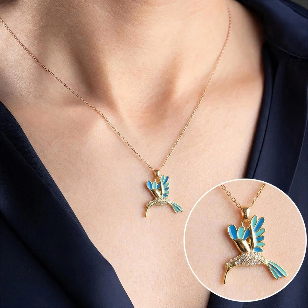 🔥 Final Day: 50% OFF!! | CZTICLE® 🦜 2026 All-New Upgrade 💥 Exquisite Diamond-Embellished Sunbird Necklace