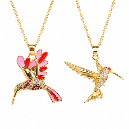 🔥 Final Day: 50% OFF!! | CZTICLE® 🦜 2026 All-New Upgrade 💥 Exquisite Diamond-Embellished Sunbird Necklace