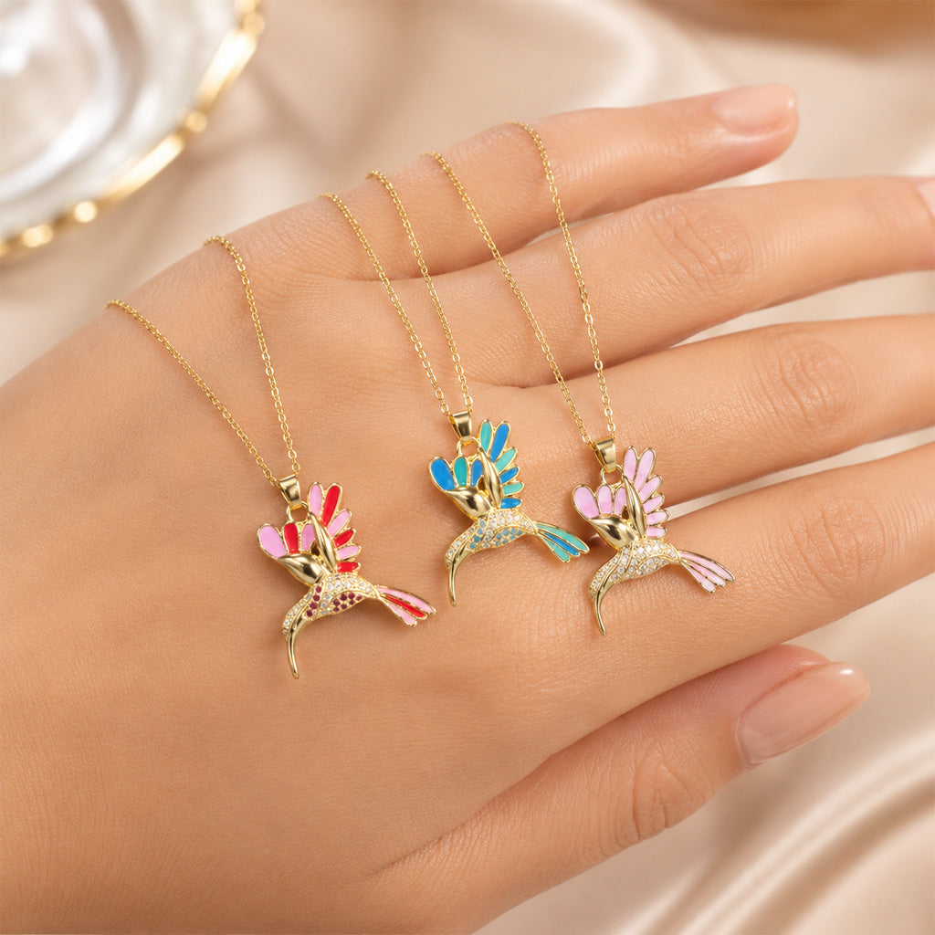 🔥 Final Day: 50% OFF!! | CZTICLE® 🦜 2026 All-New Upgrade 💥 Exquisite Diamond-Embellished Sunbird Necklace