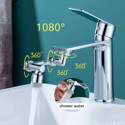 🔥Last Day Promotion 49% OFF🔥🔥Rotating 1080° robotic arm faucet (universal model)--👩‍👩‍👧‍👧The direction and water flow rate can be freely adjusted