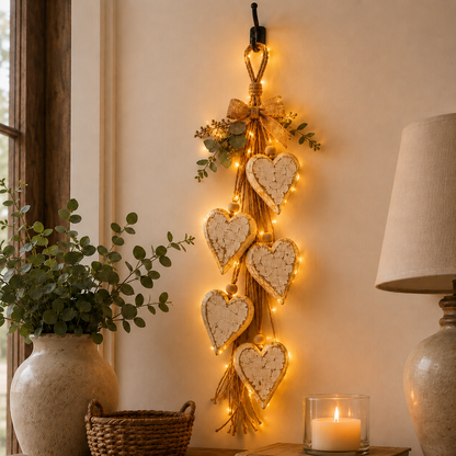🤎 IEY® Hanging Heart Wall Decor - A Heartwarming Gift for Every Home