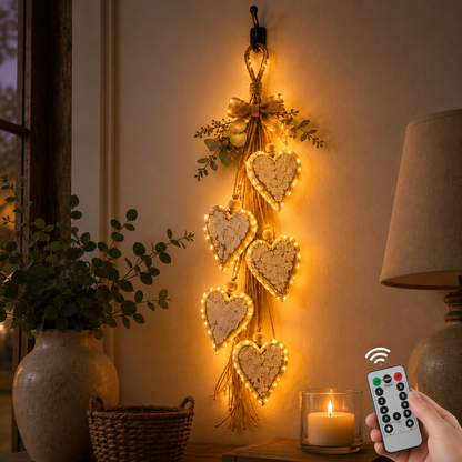 🤎 IEY® Hanging Heart Wall Decor - A Heartwarming Gift for Every Home