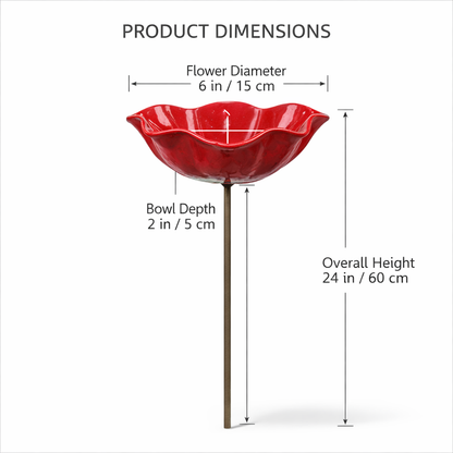 💖🎁REBYIPO® 2026 Mother's Day Gifts 50% Off-🔥Handmade Metal Flower Garden Stake🐦