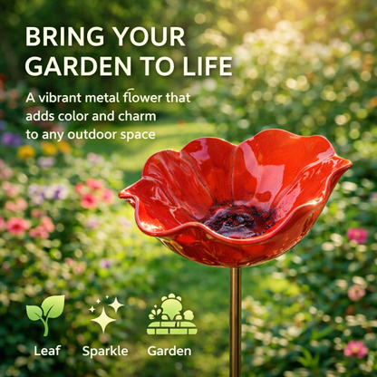 💖🎁REBYIPO® 2026 Mother's Day Gifts 50% Off-🔥Handmade Metal Flower Garden Stake🐦