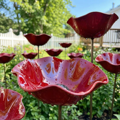💖🎁REBYIPO® 2026 Mother's Day Gifts 50% Off-🔥Handmade Metal Flower Garden Stake🐦