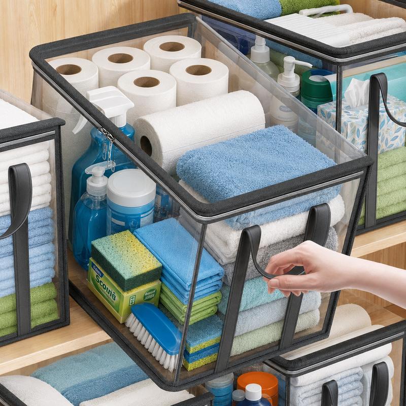 🤩LAST DAY BUY 2 GET 1 FREE!!💕SVOZK® Transparent Storage Bag – Large, Dust & Moisture-Proof with Handle✨Ultimate All-in-One Organizer for Clothes, Toys, Books, Stuffed Animals & Absolutely Everything! 🧸📚👕🧦