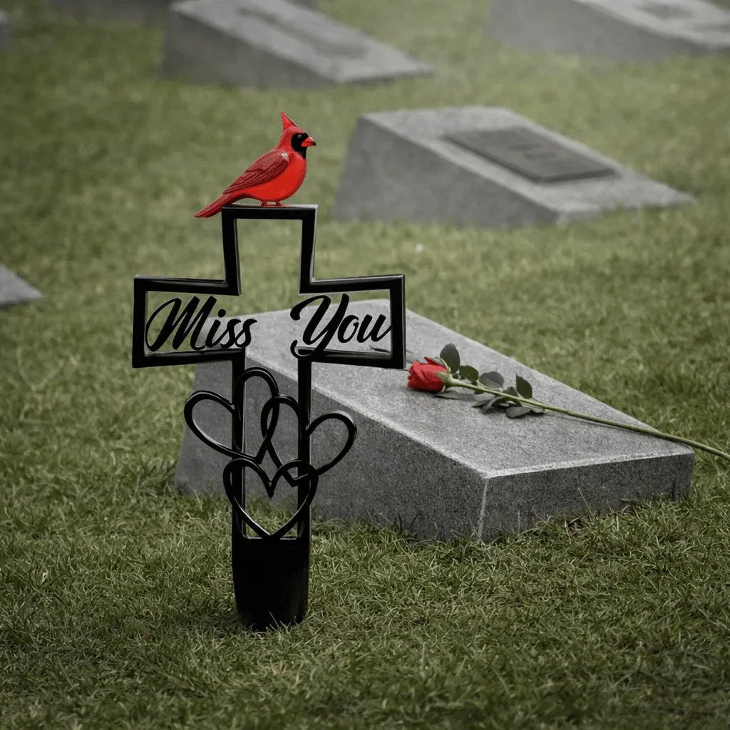 🐦REBYIPO® LAST DAY 50% OFF -💖Metal Cemetery Memorial Plaque for Remembrance✝️