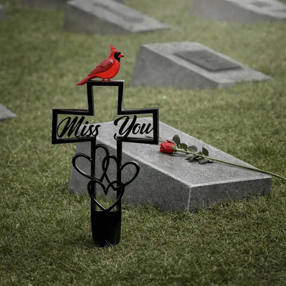 🐦REBYIPO® LAST DAY 50% OFF -💖Metal Cemetery Memorial Plaque for Remembrance✝️
