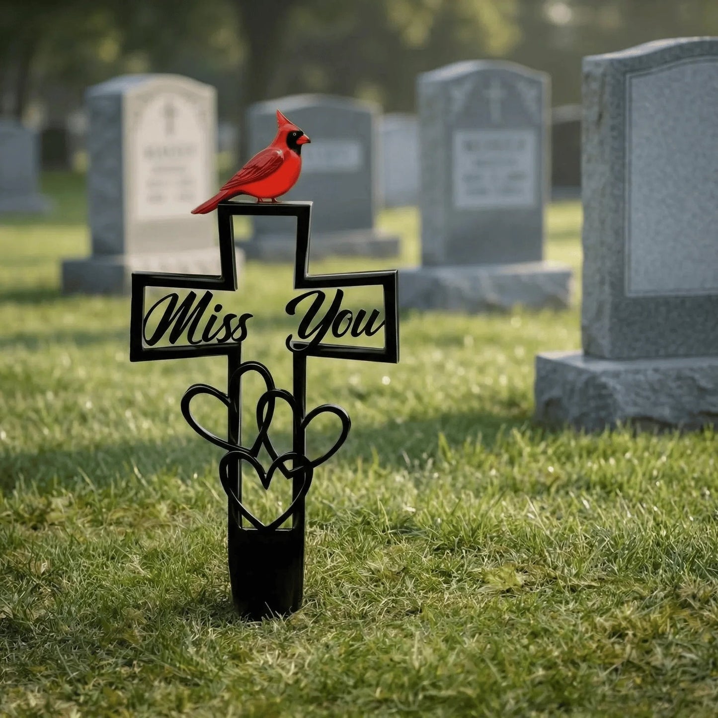 🐦REBYIPO® LAST DAY 50% OFF -💖Metal Cemetery Memorial Plaque for Remembrance✝️
