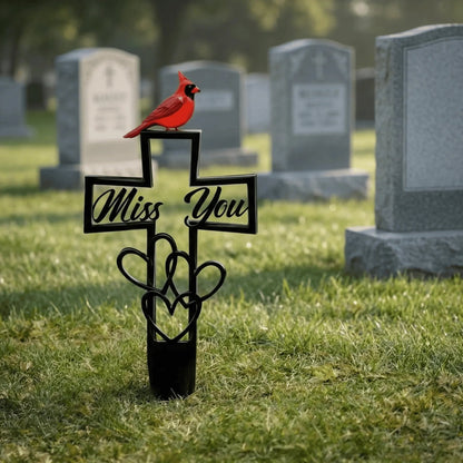 🐦REBYIPO® LAST DAY 50% OFF -💖Metal Cemetery Memorial Plaque for Remembrance✝️