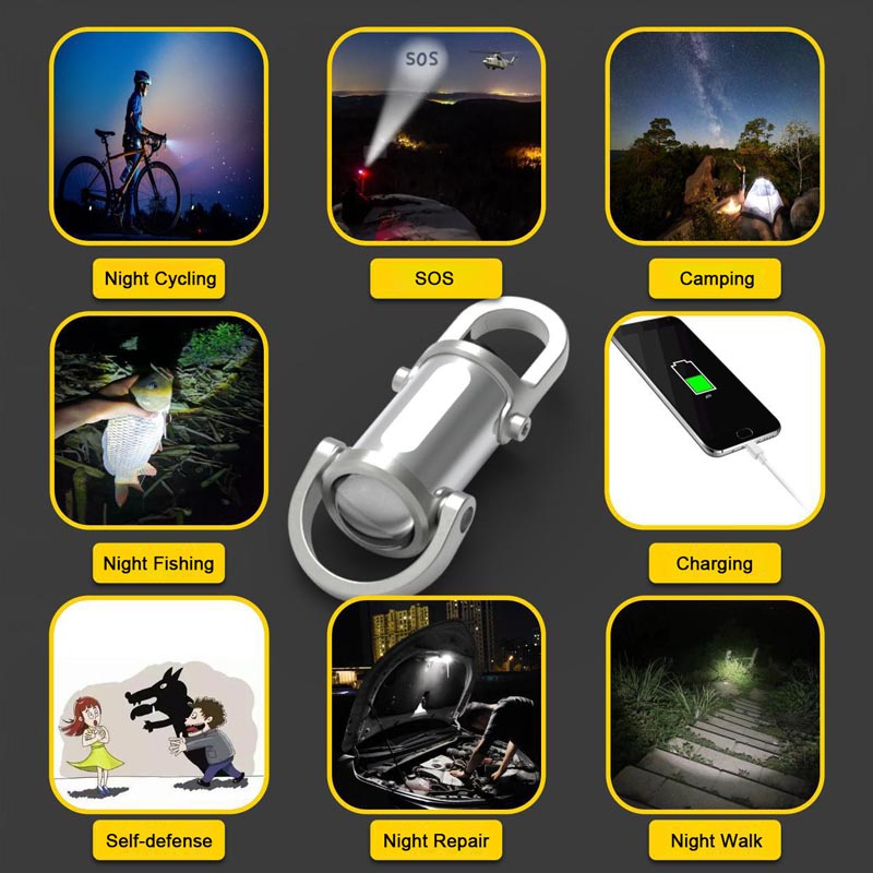 REBYIPO® 🔦1200LM Super Bright Mini Keychain Flashlight Waterproof