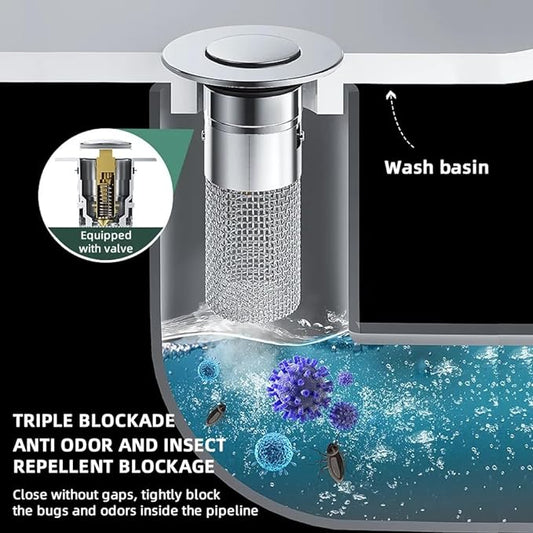 🔥Last Day Promotion 59% OFF🔥Stainless Steel Floor Drain Filter 丨❤️❤️Catches hair and debris to prevent clogs.